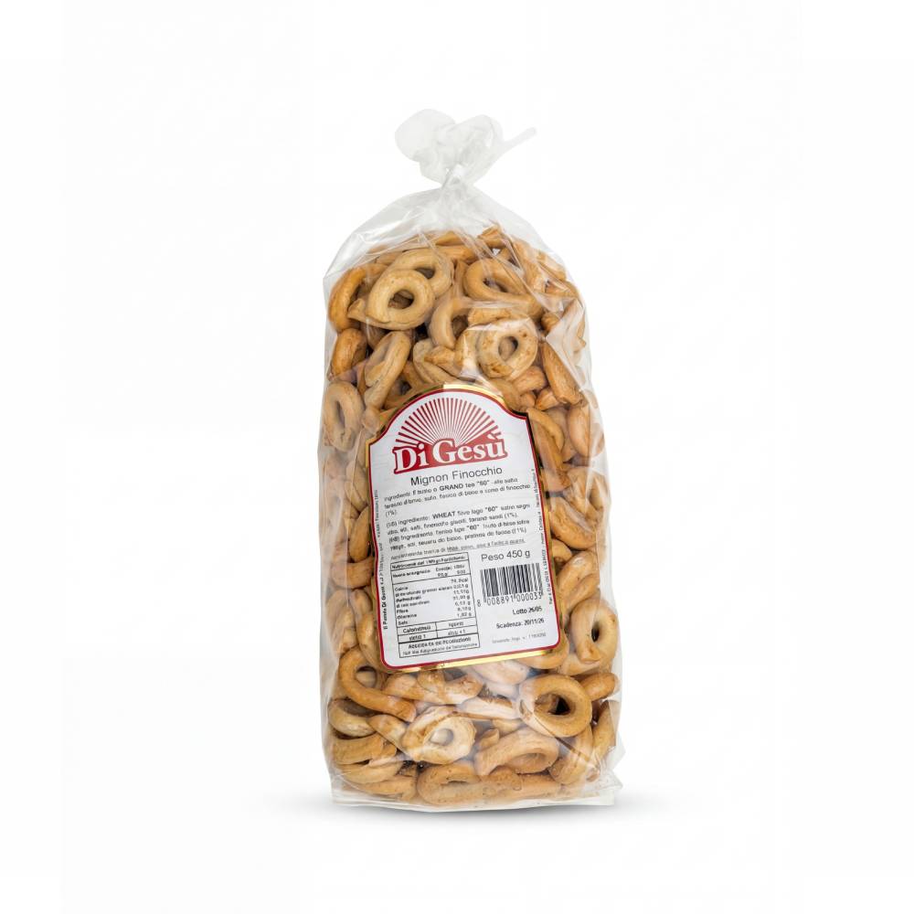 Mignon ai Semi di Finocchio Artigianali – Tarallini Pugliesi | Forno di Gesù Altamura - DiGesù