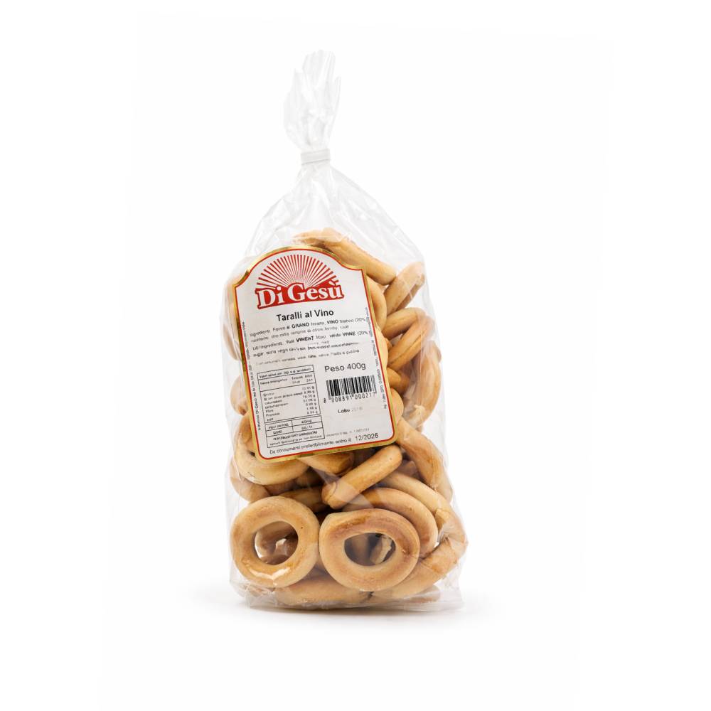 Taralli al Vino Bianco Artigianali – Dolci Tradizionali Pugliesi | Forno di Gesù Altamura - DiGesù